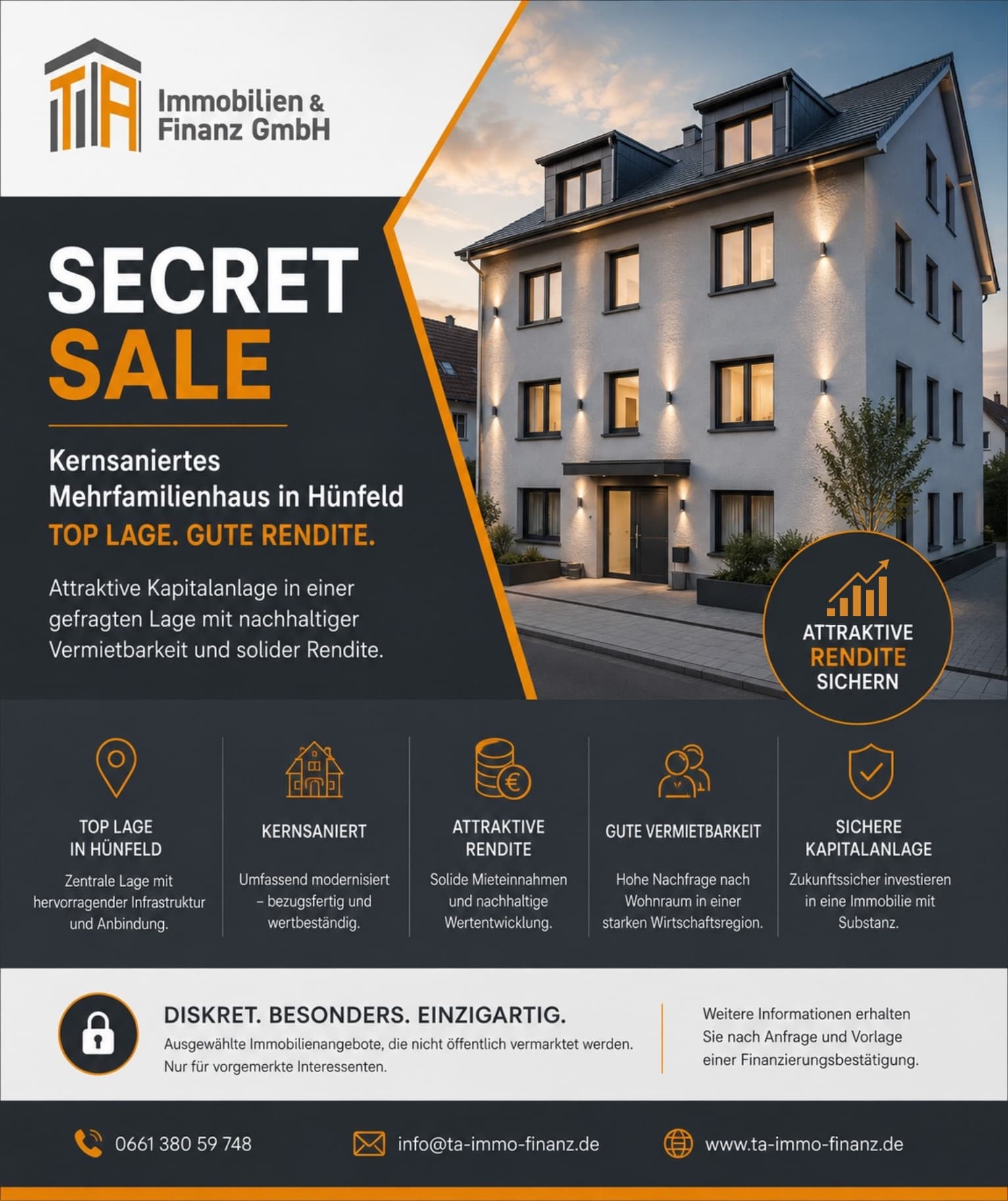 Kernsaniertes Mehrfamilienhaus in Hünfelds Top Lage